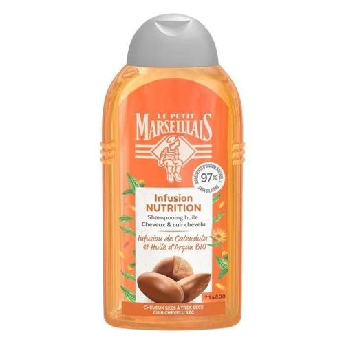 Le Petit Marseillais - Shampooing Infusion Nutrition Calendulaet Argan Bio - Le Flacon De 250ml Shampoing 