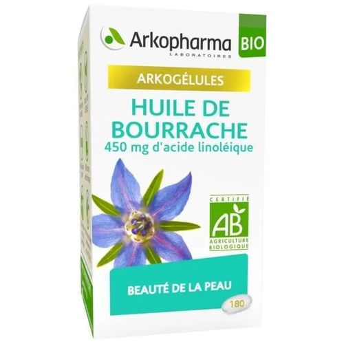 50768 Arkopharma Arkogélules Peau Huile De Bourrache Bio 180 Gélules 