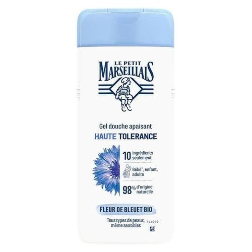 Gel Douche - Le Petit Marseillais - Apaisant Haute Tolérance - Fleur De Bleuet Bio - 400ml - Hypoallergénique 
