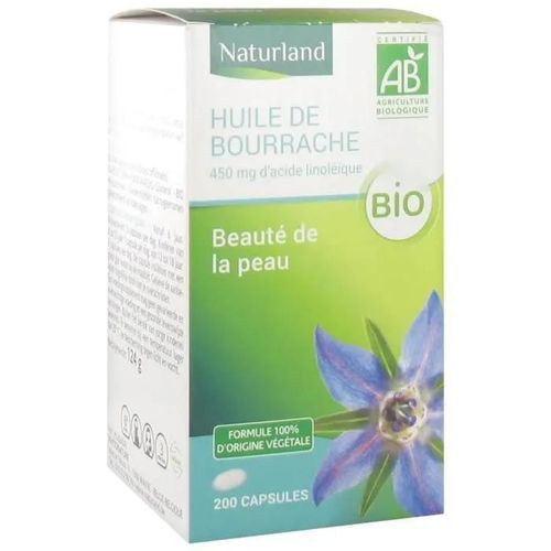 50780 Naturland Huile De Bourrache Bio 200 Capsules 