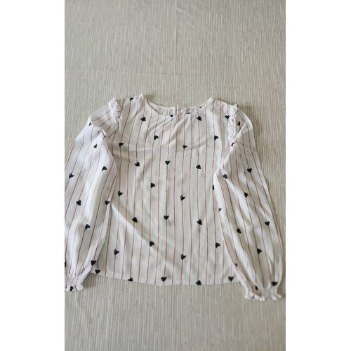 Blouse Blanche À Motifs En 10 Ans