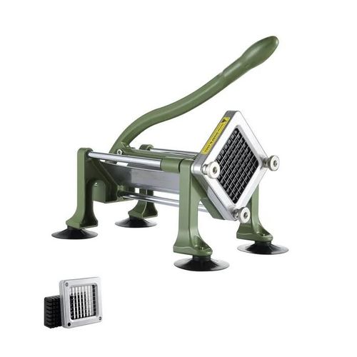 Coupe-Frites Électrique-Vevor-Hachoir À Pommes De Terre Avec Pieds Antidérapants-Pour Concombres, Carottes