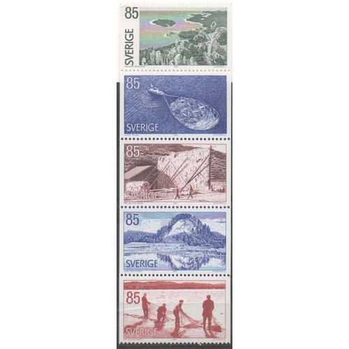 Suède Timbres Paysages