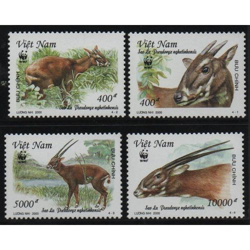 Vietnam Timbres Animaux En Voie De Disparition 2000