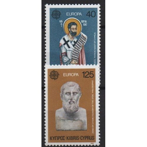Chypre Timbres Europa 1980-1981