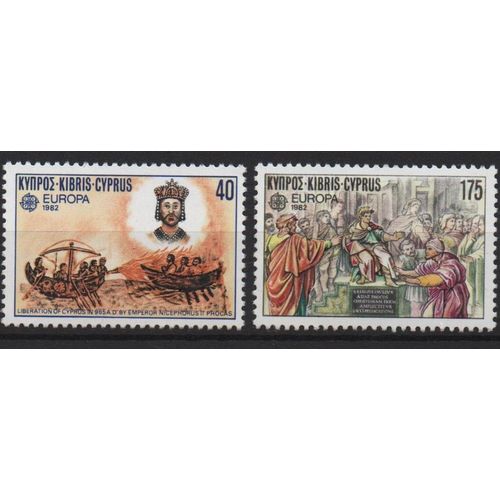 Chypre Timbres Europa 1982-1983