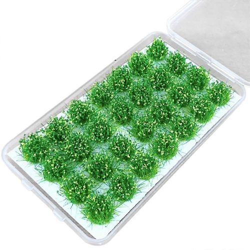 28 Pcs 1 Bote Vgtation Vert Feuille Fleur Grappe Modle Modle Train Bricolage Matriel Table Scne Sable Jouet G