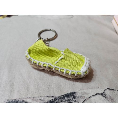 Porte Clé De Maison De L'espadrille Vert Pomme
