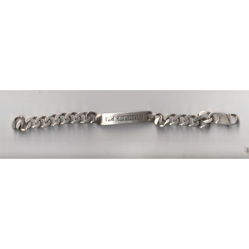 Gourmette Argent 925 - 45 Grammes - Prenom Fernand - Poinçon