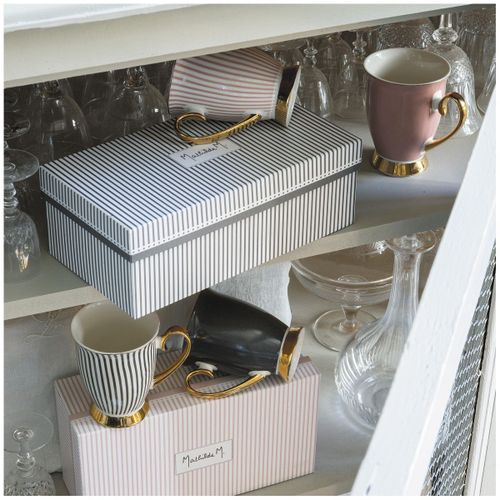 Coffret de 2 Mugs Madame de Récamier rose