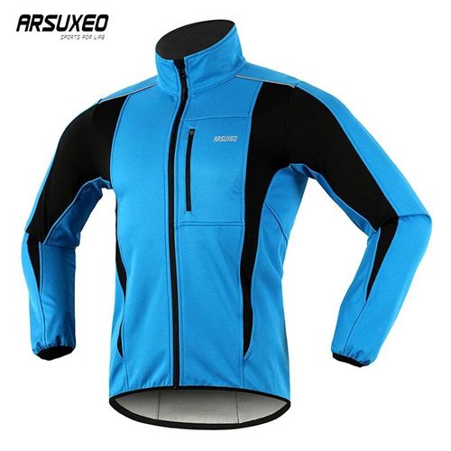 Arsuxeo-Veste De Cyclisme Thermique Pour Homme,Coupe-Vent,Imperméable,Chaud,Coulée De Nuit,Vêtements De Vélo,Manteau Vtt,Maillot De Vélo De Route,Hiver