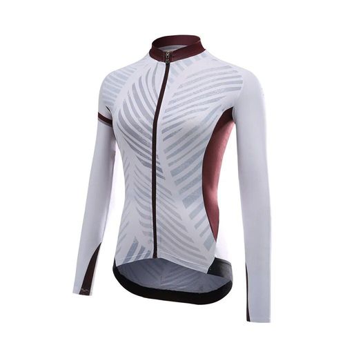 Maillot De Cyclisme À Manches Longues Pour Femmes,Hauts De Vélo,Fermeture Éclair Complète,Chemises De Vélo Vtt,Vêtements De Sport Réfléchissants,Vestes Avec Poche
