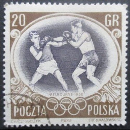 Pologne N°872 Jeux Olympiques De Melbourne 1956 Oblitéré