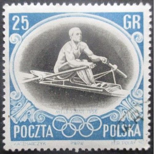 Pologne N°873 Jeux Olympiques De Melbourne 1956 Oblitéré