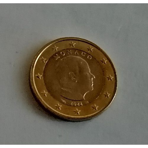 Piece De 1 Euro Monaco 2022