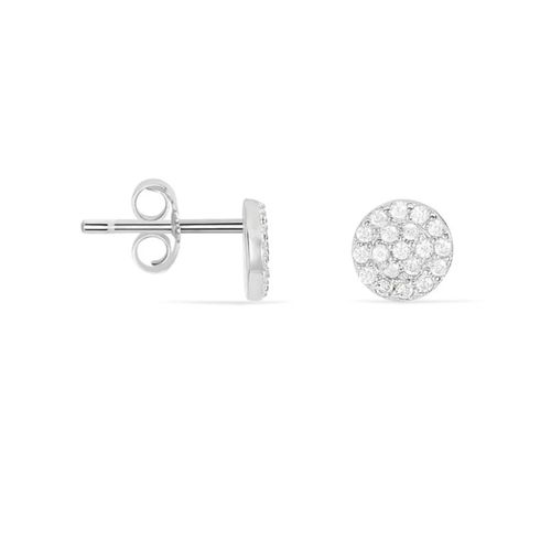 Ensemble Boucles D¿Oreilles/Bracelet Argent Blanc