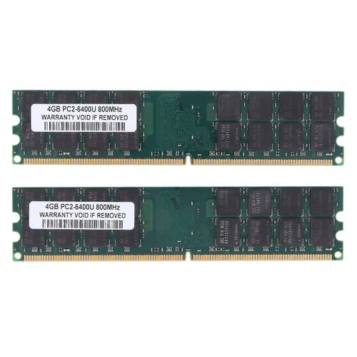 8g (2 x 4 g) Mémoire RAM DDR2 PC2-6400 800MHz Bureau Non-ECC DIMM 240 Broches Compatible Amd-dt(+b