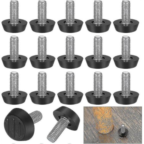 Lot De 22 Pieds De Nivellement Réglables Pour Meubles, M8 X 20 Mm, Pieds De Nivellement À Vis, Protecteur De Sol, Base Ronde, Vis De Pied De Chaise-Hao