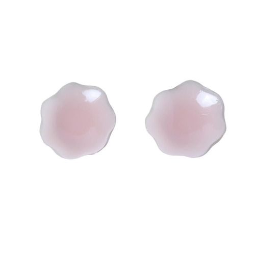Mike 2set Solid Nipple Patch Invisible Chest Patch, Anti Protrusion Liquid Silicone Tinpple Covers, Patch En Silicone Pour Robes De Mariée (Forme De Fleur) 