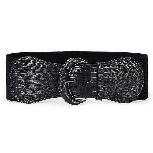 Femmes Stretchy Large Ceinture Ceinture Pour Robe Dames Ceinture Élastique Crochet Boucle