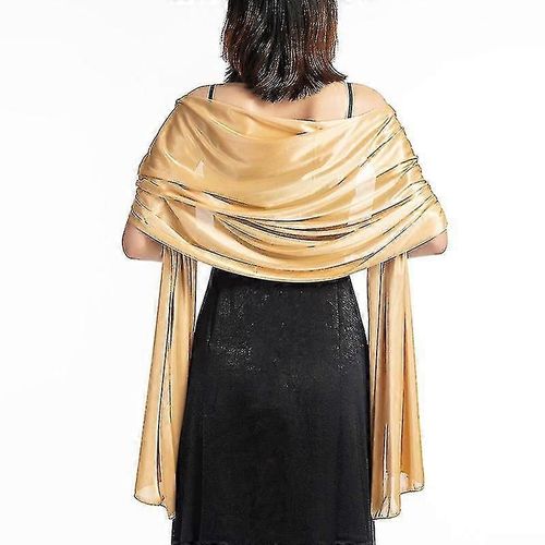 Châles Robes Soirée Wrap Mariage Satin Pure Color Cape Haussements D¿Épaules Boleros