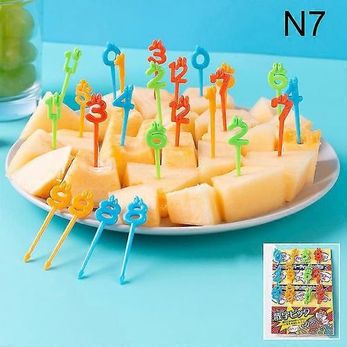 Bento Légume Vaisselle Mignon Mini Toddler Enfants Fruits Fourchettes Cure-Dents