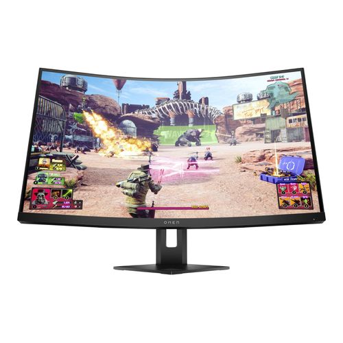 OMEN by HP 27c - Gaming - écran LED - jeux - incurvé - 27" - 2560 x 1440 QHD @ 240 Hz - VA - 450 cd/m² - 3000:1 - DisplayHDR 400 - 1 ms - HDMI, DisplayPort
