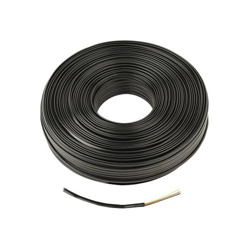 Gembird TC1000S-100M-B - Câble en vrac - 100 m - noir - plat