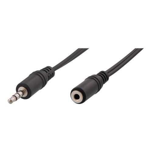 T'nB - Rallonge de câble audio - mini-phone stereo 3.5 mm mâle pour mini-phone stereo 3.5 mm femelle - 5 m - noir