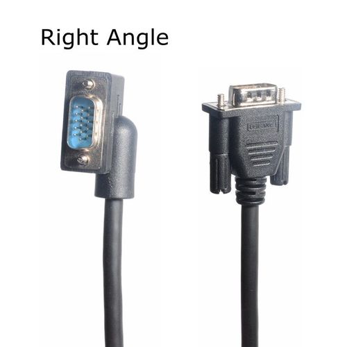 Câble VGA pour moniteur d'ordinateur de bureau,connecteur Standard à 15 broches,Angle de haut en bas de gauche mâle à mâle,cordon SVGA droit - Type Right-3M