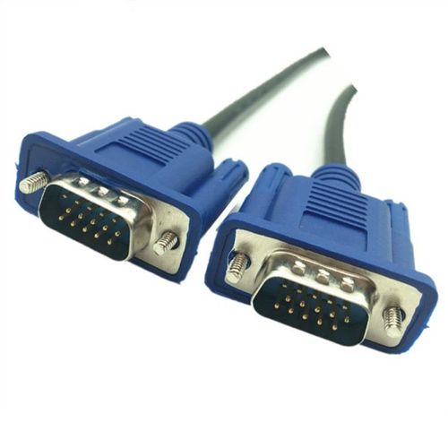 Câble VGA mâle vers mâle tressé,blindage,haute qualité,HDTV,ordinateur,écran de télévision,signal,court,0.3m,0.5m,30cm,50cm - Type 30cm