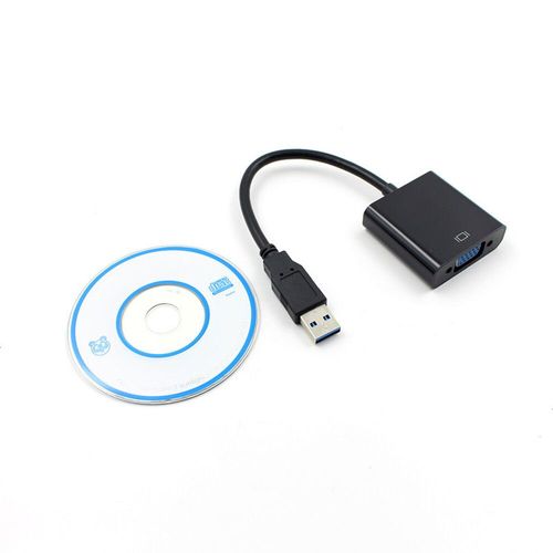 Adaptateur USB 2.0/3.0 vers VGA multi-affichage,carte graphique vidéo externe,convertisseur USB vers VGA portable #B