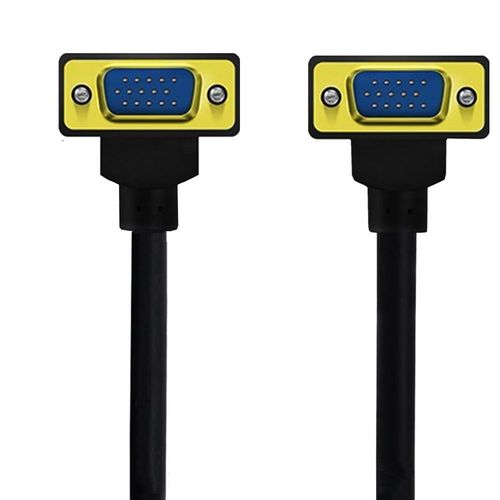 Câble VGA RVB 15 broches mâle vers mâle,cordon résistant coudé 90,longueur 0.5m/1m/1.5m - Type UP to UP-0.5m