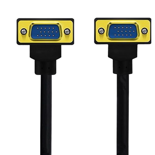 Câble VGA RVB 15 broches mâle vers mâle,cordon résistant coudé 90,longueur 0.5m/1m/1.5m - Type Down UP Down-1,5m