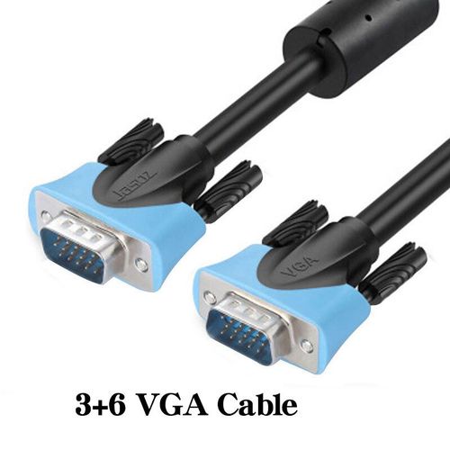 câble VGA 1080P,15 broches,mâle vers mâle,noir,tressé,haut de gamme,blindage HDTV,avec noyau en Ferrite,1M,5M,10m,20M - Type [Black C101]-20m