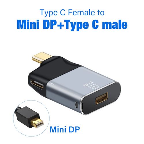 Convertisseur vidéo UHD 4K 60Hz Type-C vers HDMI,VGA,DP,RJ45,Mini DP,Adaptateur USB Type C pour Samsung Huawei MacPle - Type C to Mini DP
