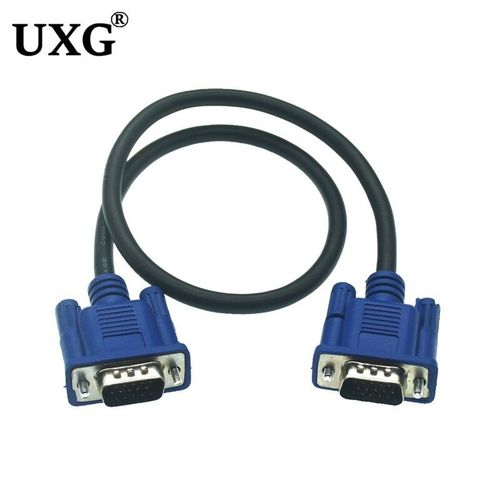 Câble VGA mâle vers mâle tressé,blindage,haute qualité,HDTV,ordinateur,écran TV,signal,court,0.3m,0.5m,1.5m,30cm,50cm - Type 0.3m
