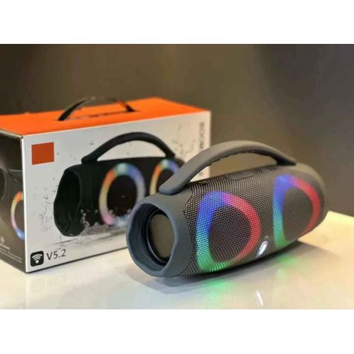 Caixa De Som-Haut-parleur Bluetooth sans fil haute puissance,Boombox portable étanche,Surround stéréo RVB,Super Bass Subwoofer,TWS,100W #D