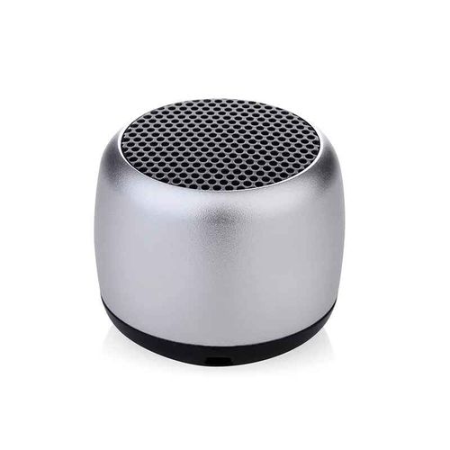 Système de son de caisson de basses Bluetooth sans fil en métal,haut-parleurs intelligents portables,un à deux petits canons en acier #C