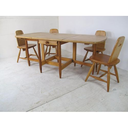 Ensemble Table Et Chaises De Salle  Manger Scandinave En Pin Finlandais Pirtti Annes 1960 Bois