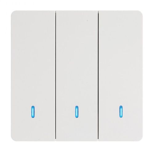 Interrupteur mural sans fil intelligent,disjoncteur universel,relais récepteur RF 90V-433 V,pour lampe Led,ventilateur,250 Mhz - Type 1pc-3 Gang