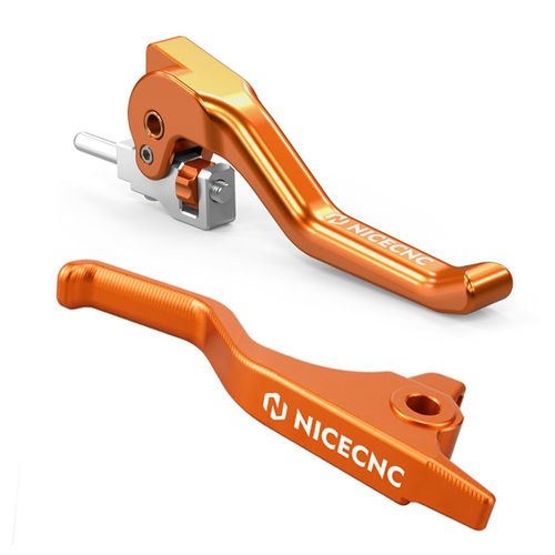 Nicecnc Pour Ktm Exc 300 2014-2024 Exc Exc-F Sx Sxf Xc Xcf Xcw 125 250 300 350 400 450 500 Moto Court Levier D'embrayage De Frein - Type Orange Set