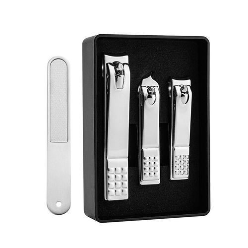 Ensemble Complet De Coupe-Ongles Pour Hommes Et Femmes,Boîtes À Outils De Pédicure Spéciales,Coupe-Ongles,Haute Qualité,Ensemble De 4 Pièces - Type 4pcs Silver 