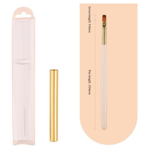 Stylo De Luminothérapie À Nervures De Précision,Pas Facile À Perdre,Ensemble De Stylos À Ongles,Conception D'ongles,Brosse À Ongles,Multifonction,Innovante,1 Pièce,3 Pièces - Type Style I 1pc