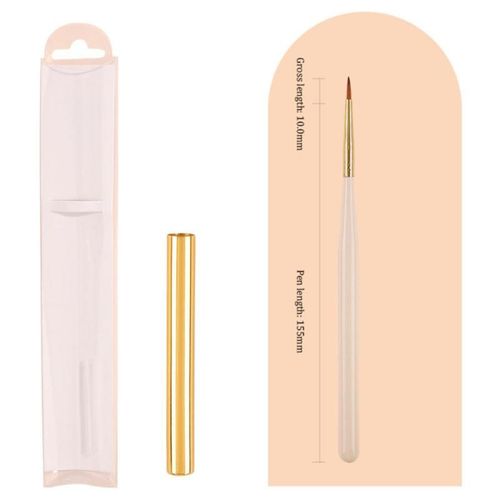Stylo De Luminothérapie À Nervures De Précision,Pas Facile À Perdre,Ensemble De Stylos À Ongles,Conception D'ongles,Brosse À Ongles,Multifonction,Innovante,1 Pièce,3 Pièces - Type Style D 1pc