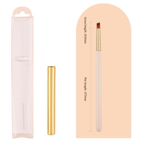 Stylo De Luminothérapie À Nervures De Précision,Pas Facile À Perdre,Ensemble De Stylos À Ongles,Conception D'ongles,Brosse À Ongles,Multifonction,Innovante,1 Pièce,3 Pièces - Type Style L 1pc