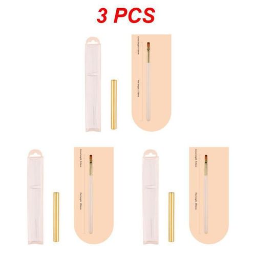 Stylo De Luminothérapie À Nervures De Précision,Pas Facile À Perdre,Ensemble De Stylos À Ongles,Conception D'ongles,Brosse À Ongles,Multifonction,Innovante,1 Pièce,3 Pièces - Type Style I 3pcs