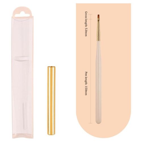 Stylo De Luminothérapie À Nervures De Précision,Pas Facile À Perdre,Ensemble De Stylos À Ongles,Conception D'ongles,Brosse À Ongles,Multifonction,Innovante,1 Pièce,3 Pièces - Type Style E 1pc