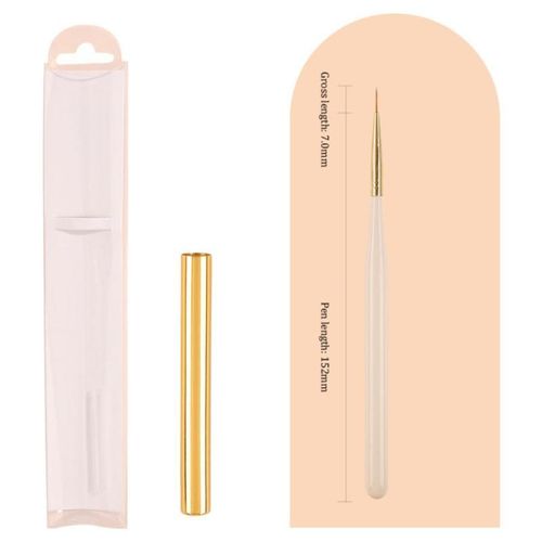 Stylo De Luminothérapie À Nervures De Précision,Pas Facile À Perdre,Ensemble De Stylos À Ongles,Conception D'ongles,Brosse À Ongles,Multifonction,Innovante,1 Pièce,3 Pièces - Type Style B 1pc