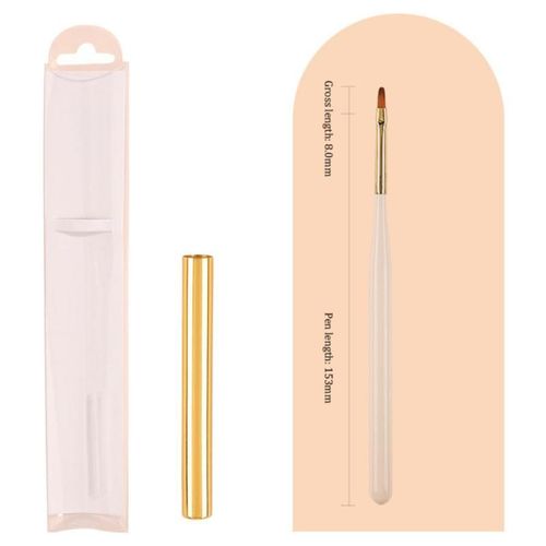 Stylo De Luminothérapie À Nervures De Précision,Pas Facile À Perdre,Ensemble De Stylos À Ongles,Conception D'ongles,Brosse À Ongles,Multifonction,Innovante,1 Pièce,3 Pièces - Type Style F 1pc